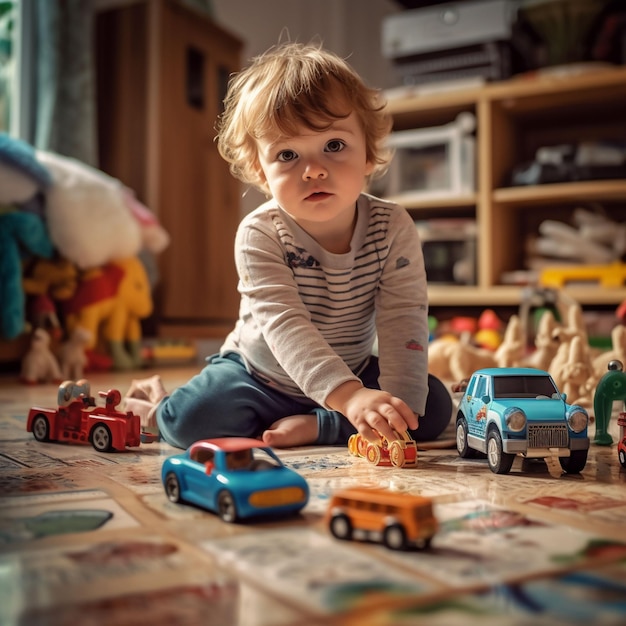 children playing with toys