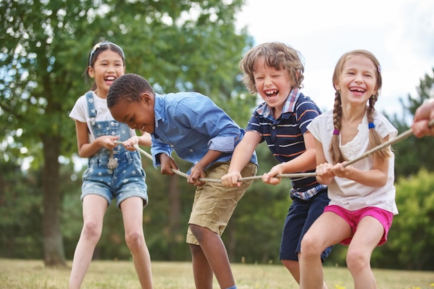 Photo children playing