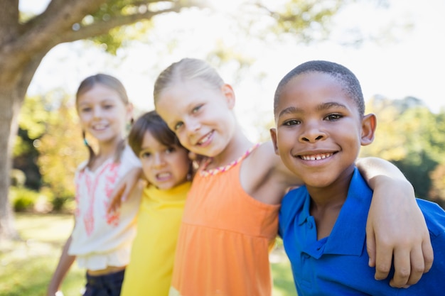 Children posing together