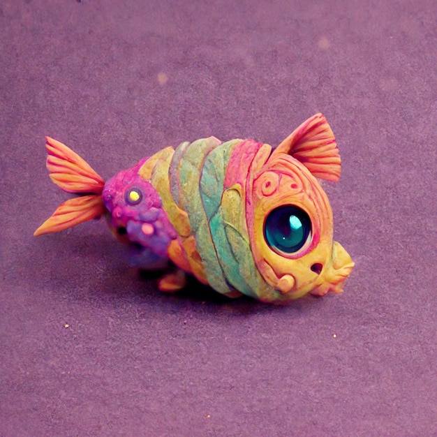 Children's Clay Fish Artwork