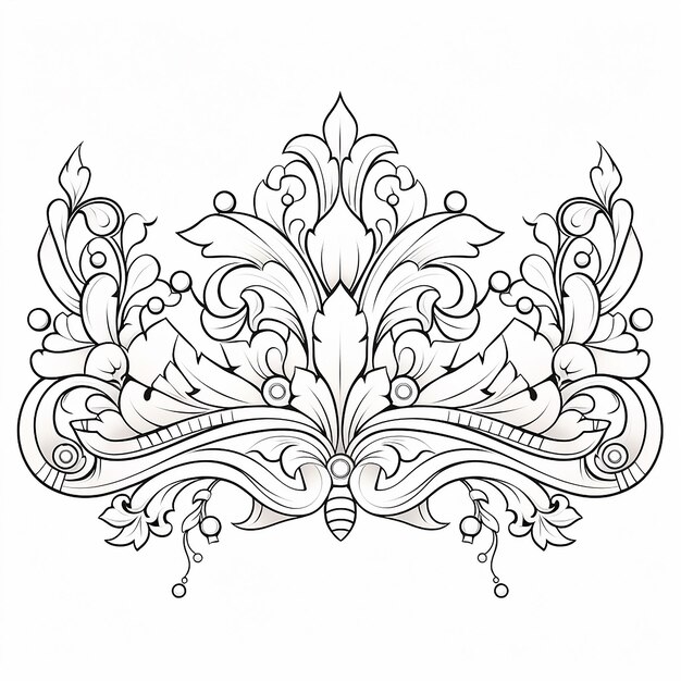 Children's Coloring Page Royal Crown