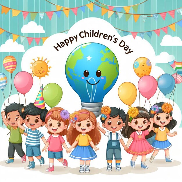 Foto immagine di sfondo della giornata dei bambini