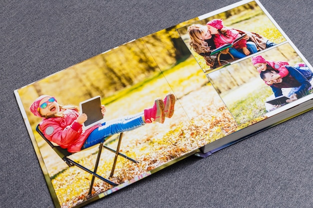 children's photo book. children's emotional portrait.