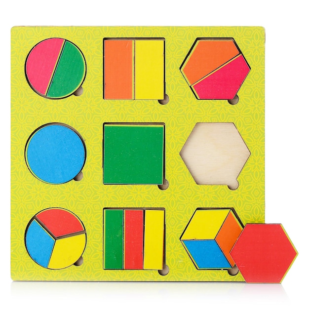 Giocattolo puzzle per bambini giocattolo educativo a colori per bambini giocattolo in legno