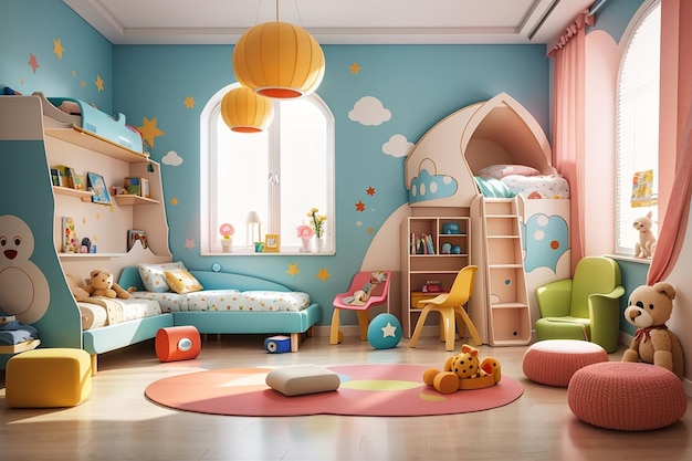 Children's room interior