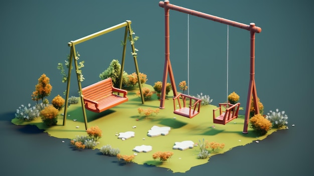 children's swing isometry