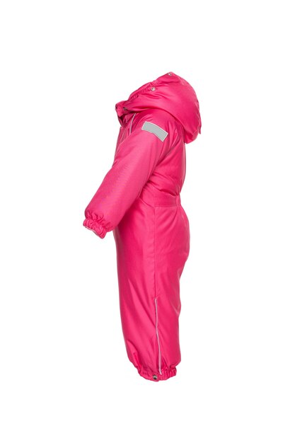 Children's winter clothes for walking with hood pink color