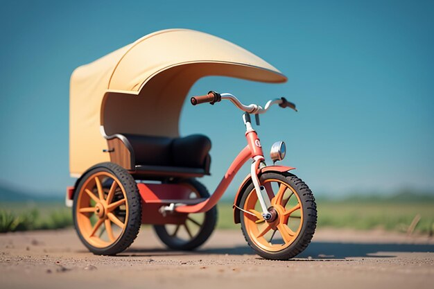 子供のための三輪車 玩具の自転車 壁紙 背景 子供の頃のハッピータイム 写真作品