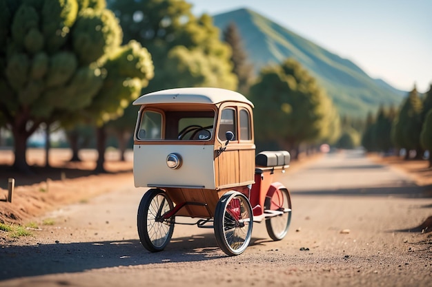 写真 子供のための三輪車 玩具の自転車 壁紙 背景 子供の頃のハッピータイム 写真作品