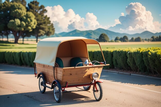 写真 子供のための三輪車 玩具の自転車 壁紙 背景 子供の頃のハッピータイム 写真作品