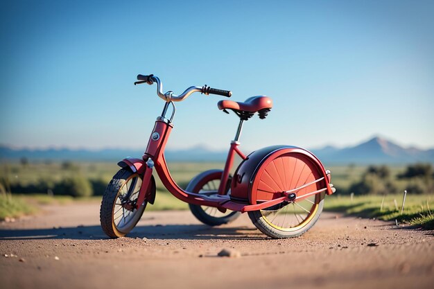 Foto bambini triciclo giocattolo bicicletta carta da parati sfondo infanzia tempo felice fotografia lavori