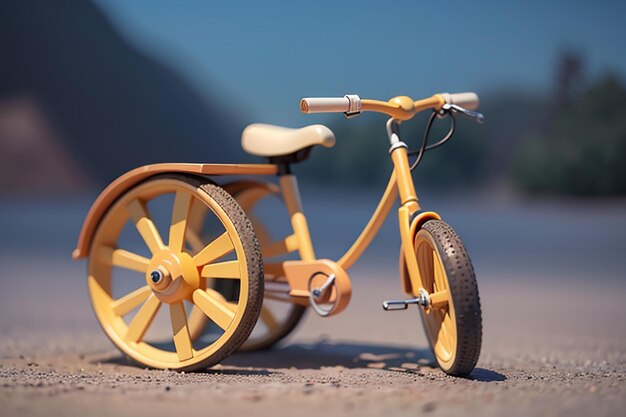 Photo children tricycle toy bicycle wallpaper background childhood happy time photography works