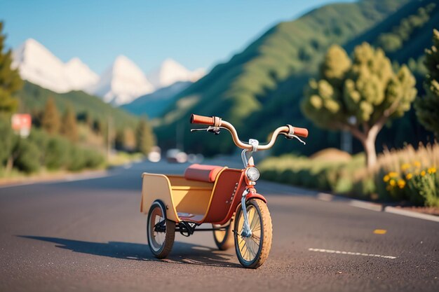 사진 어린이 삼자전거 장난감 자전거 벽지 배경 어린 시절 행복한 시간 사진 작업