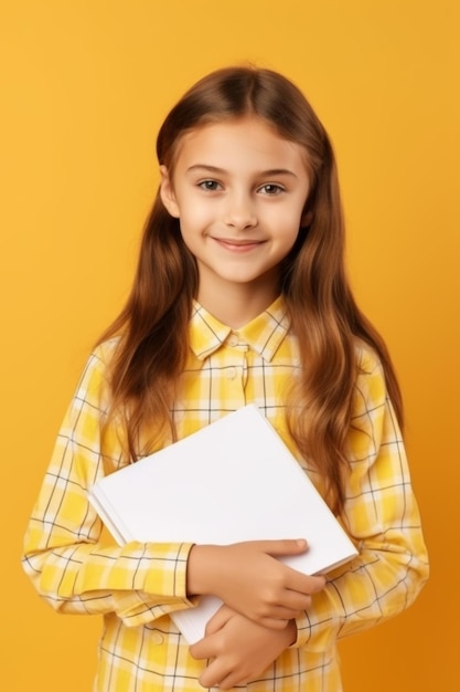 children with books and backpacks back to school Generative AI