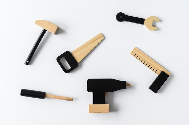 Children wooden tools