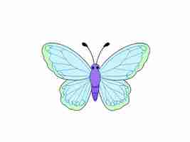 Photo childrens butterfly drawing