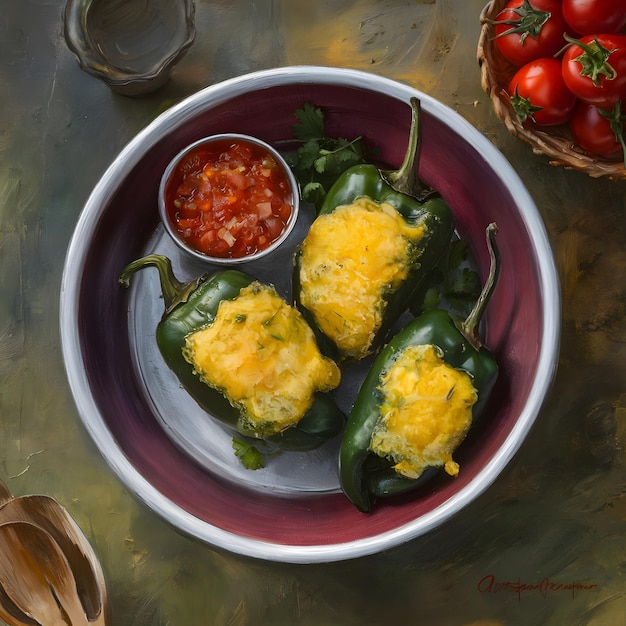Chiles Rellenos Painting