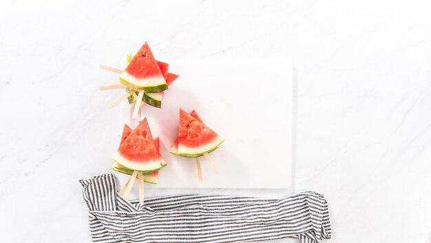 Chili lime watermelon pops