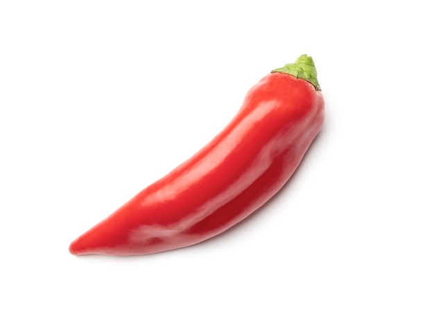 Chili peper op wit