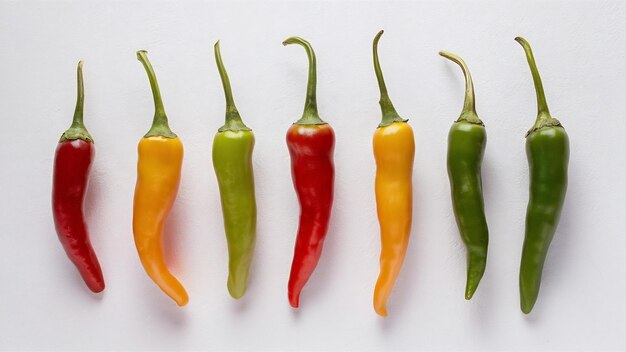 Chili peper op witte achtergrond