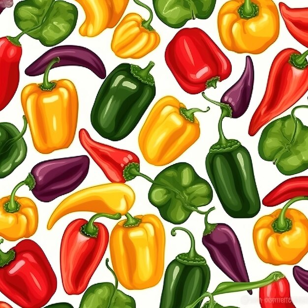 chili pepers illustratie