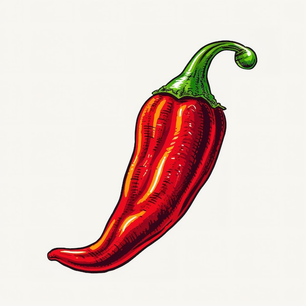 chili pepers illustratie