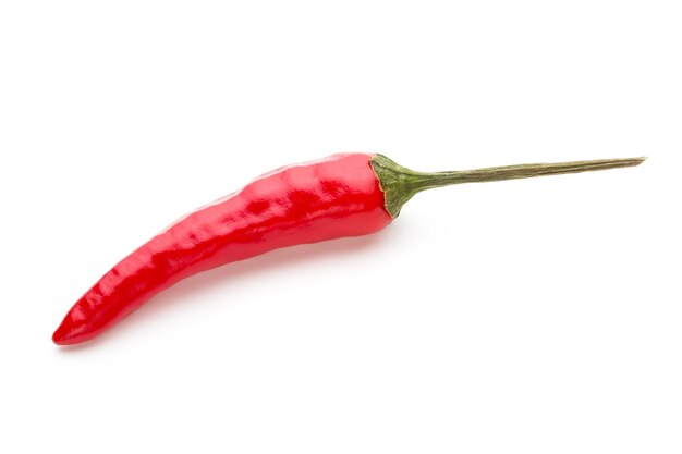 Chili pepper isolated on a white background.