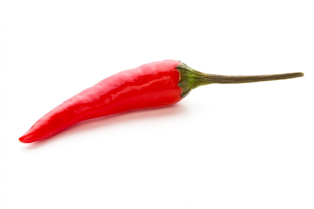 Chili pepper isolated on a white.