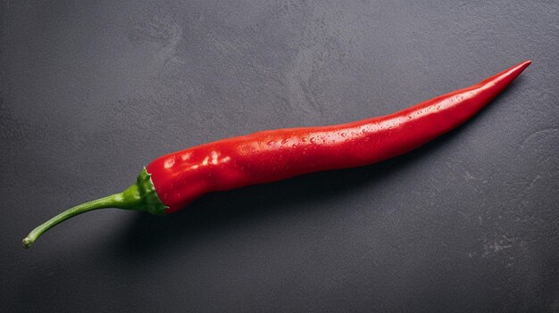 Chili pepper Top down view