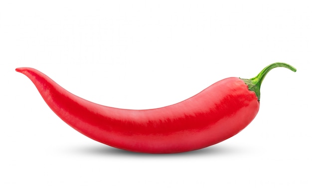 Chili pepper on white background