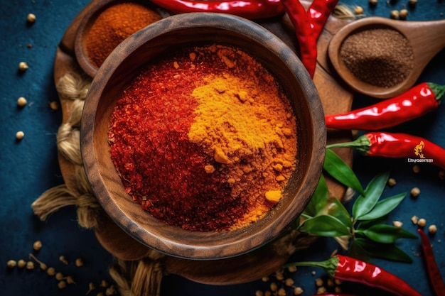 Chili Powder on the kitchen professional advertising food photography