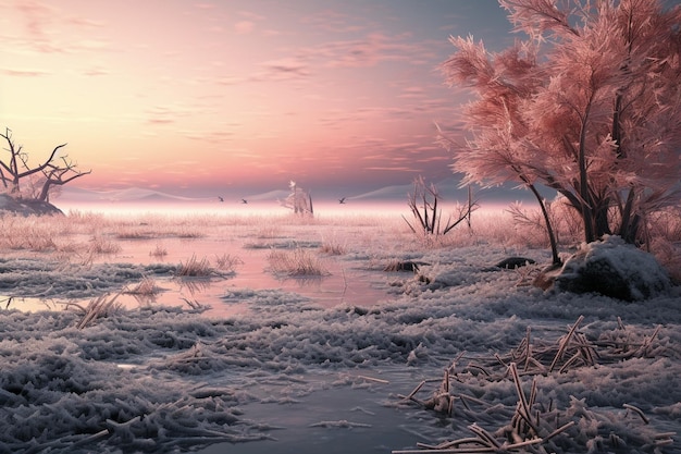 Photo chilled euphoria winter background photo