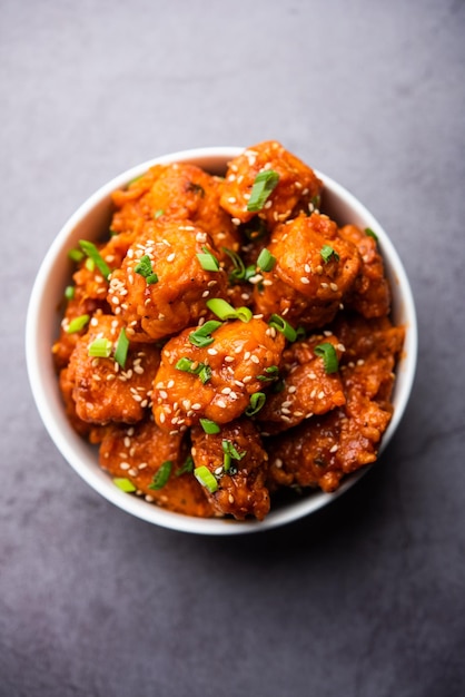 Chilli chicken dry is a popular Indo-Chinese dish of chicken of Hakka Chinese heritage