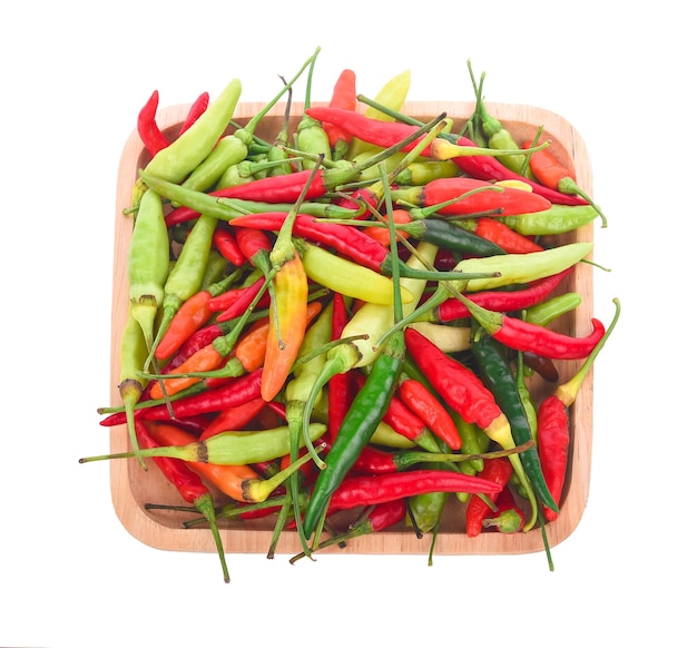 Chilli pepper isolated on white background