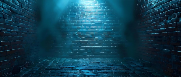 Chilling Brick Corridor Een voorloper van Fright Night Concept Spooky Setting Halloween Photo Shoot Creepy Portraits