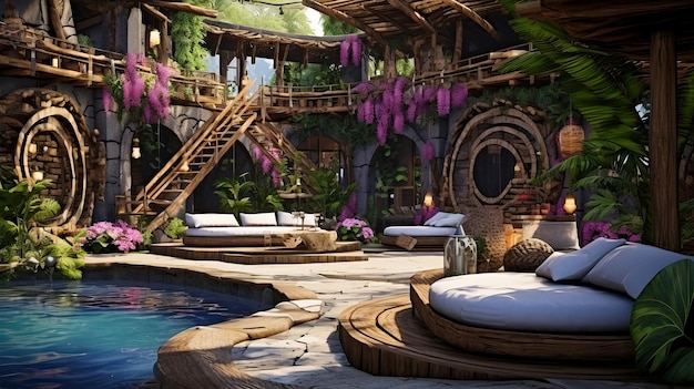 Chilling Out And Relaxing in an Exotic Location illustration 63