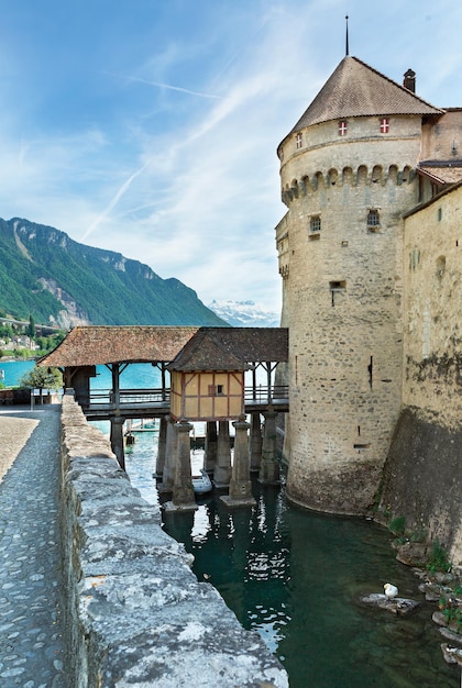 Chillon Castle on the Geneva Lake