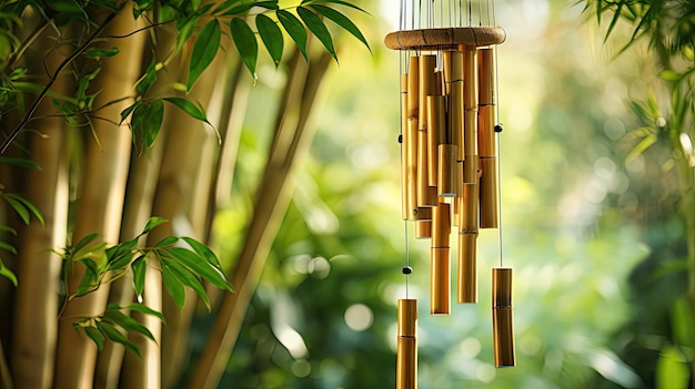 Chime bamboo wood