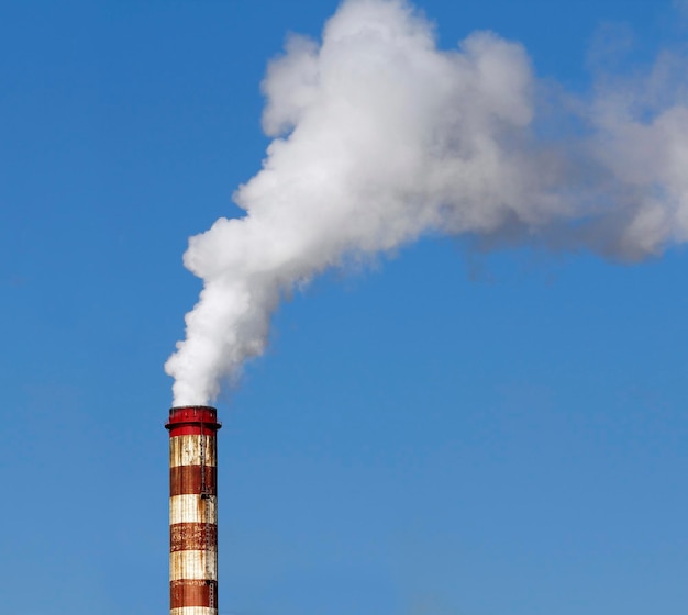 Chimney with smoke