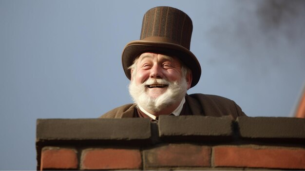 Foto chimneyman-portret generatieve ai