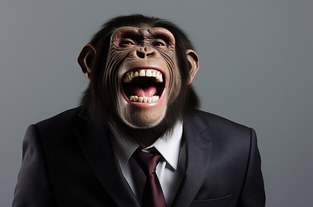 Photo chimp or ape animal concept