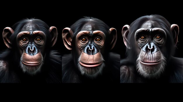 Foto chimpansee kunst