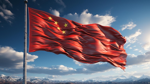 china_flag_flying_on_the_blue_sky_award_winning_studi