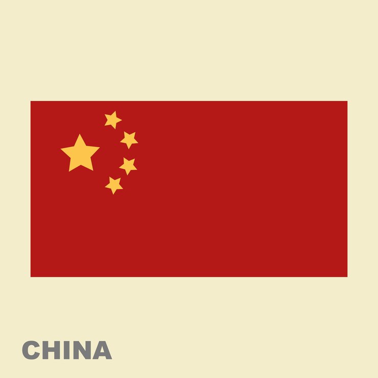 Photo 中国国旗 中国国旗 ベクトルイラスト レトロスタイル