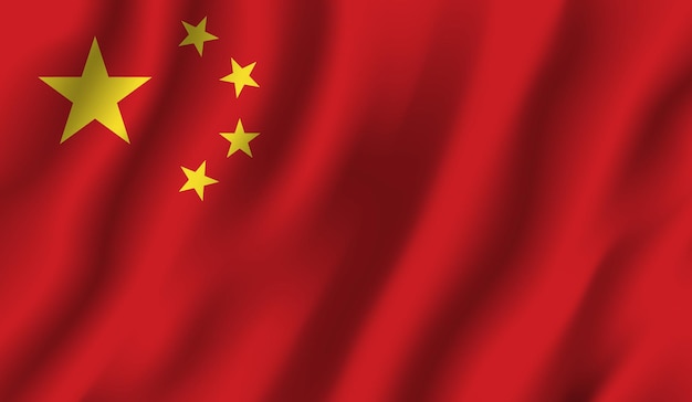China Flag Photo 3D