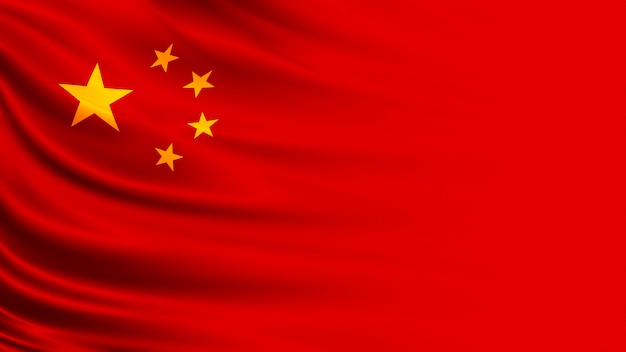 Bandiera della cina con spazio di copia