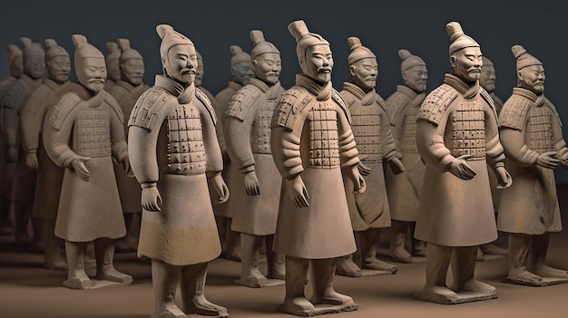 Foto china generatieve ai terracotta warriors