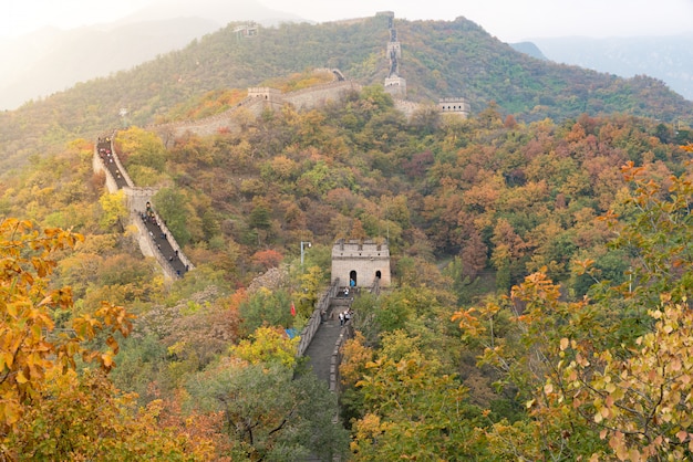 Cina la grande muraglia a pechino, in cina.