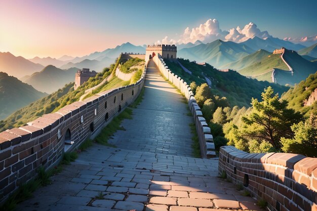 China landmark great wall world wonders famous attractions ancient wallpaper background