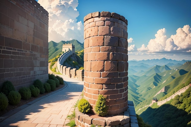 사진 중국 대장벽 세계 경이로운 명소 고대 벽지 배경